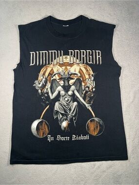 Dimmu Borgir Black Metal Graphic Sleeveless Band Tee